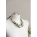 Sage & Ivory Rose Floral Necklace