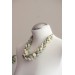 Sage & Ivory Rose Floral Necklace