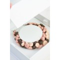 Chocolate Blush Floral Statement Necklace