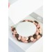 Chocolate Blush Floral Statement Necklace