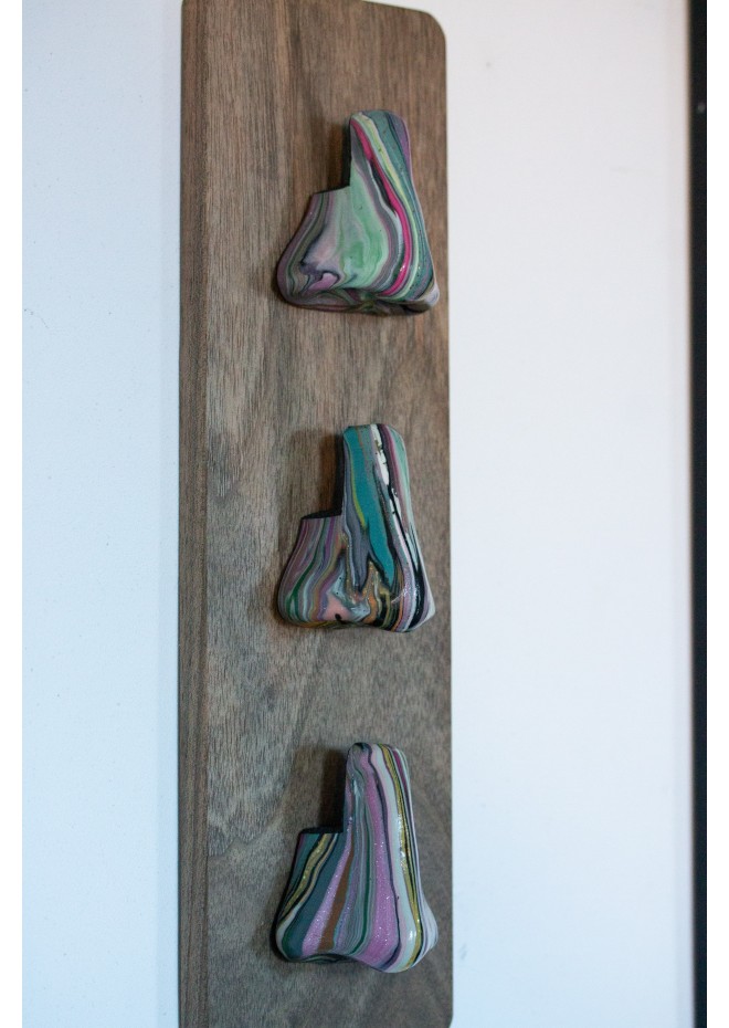Wall Mounted Glasses Holder with Sculptural Noses