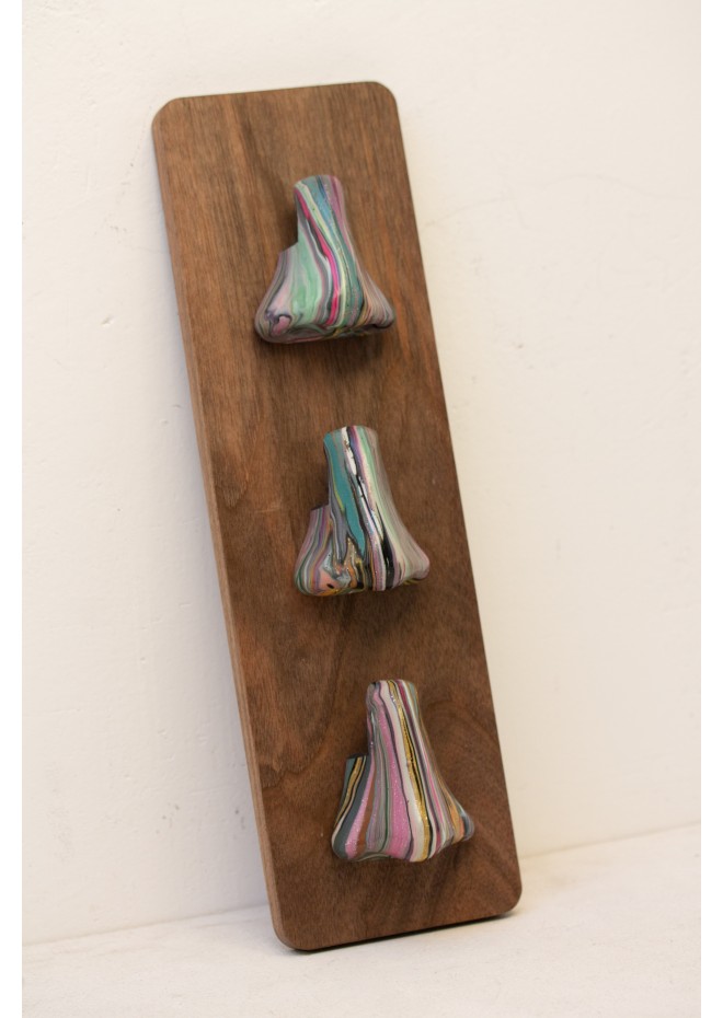 Wall Mounted Glasses Holder with Sculptural Noses