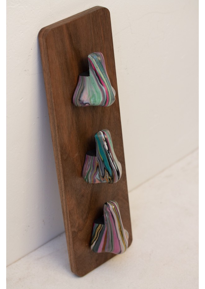 Wall Mounted Glasses Holder with Sculptural Noses