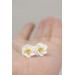 Floral Stud Earrings – Delicate Botanical Bridal Design