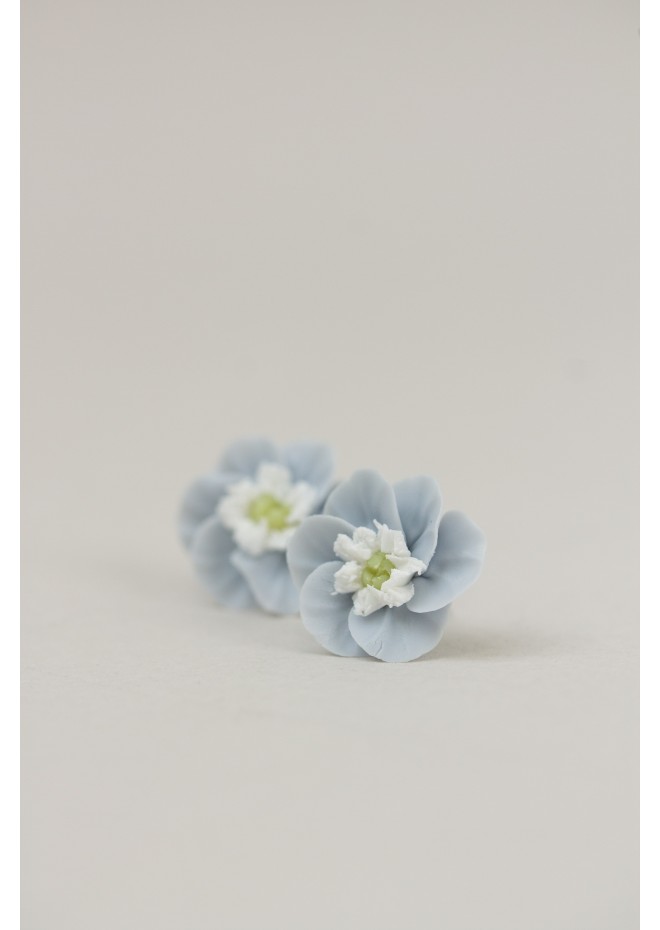 Floral Stud Earrings – Delicate Botanical Bridal Design