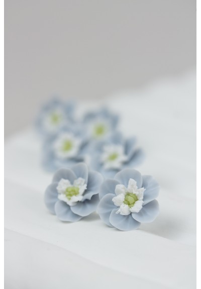 Reimagined Floral Stud Earrings – Delicate Botanical Bridal Jewelry