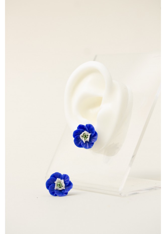 Floral Stud Earrings – Delicate Botanical Bridal Design