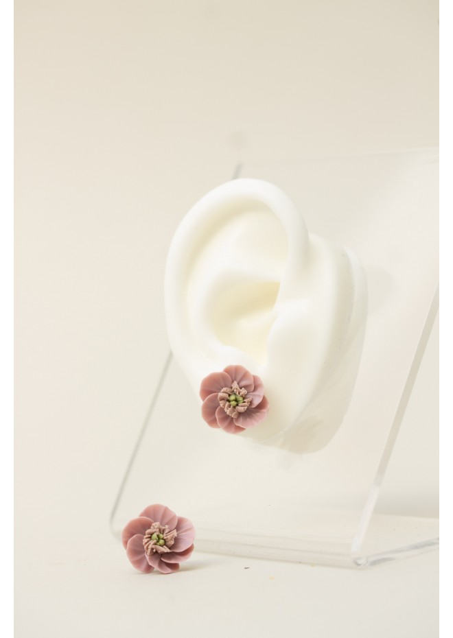 Floral Stud Earrings – Delicate Botanical Bridal Design