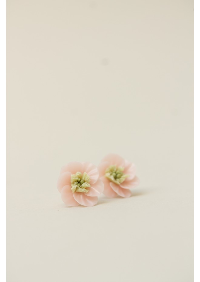 Floral Stud Earrings – Delicate Botanical Bridal Design