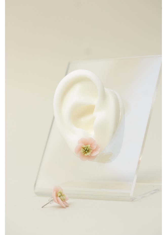 Floral Stud Earrings – Delicate Botanical Bridal Design