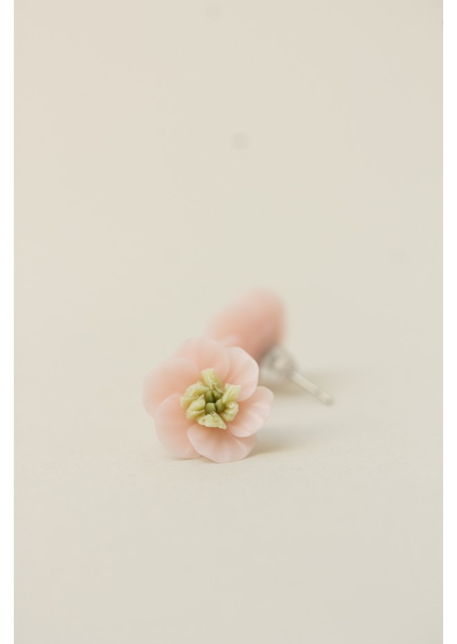 Floral Stud Earrings – Delicate Botanical Bridal Design