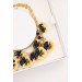 One of a Kind Sculptural Pansy Flower Necklace
