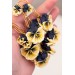 One of a Kind Sculptural Pansy Flower Necklace