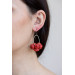 Ranunculus Flower Statement Earrings in Multiple Colors