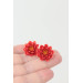 Dahlia Flower Stud Earrings
