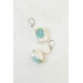 Sculptural Succulent Earrings with Natural Shells and Pearls