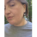 Sculptural Succulent Earrings with Natural Shells and Pearls
