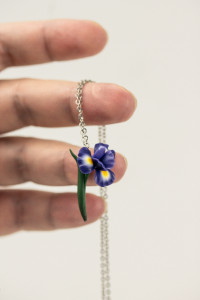 Iris Flower Pendant