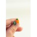 Mini Vegetable Stud Earrings – Carrots & Pea Pods | Hypoallergenic Jewelry for Sensitive Ears