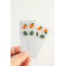 Mini Vegetable Stud Earrings – Carrots & Pea Pods | Hypoallergenic Jewelry for Sensitive Ears