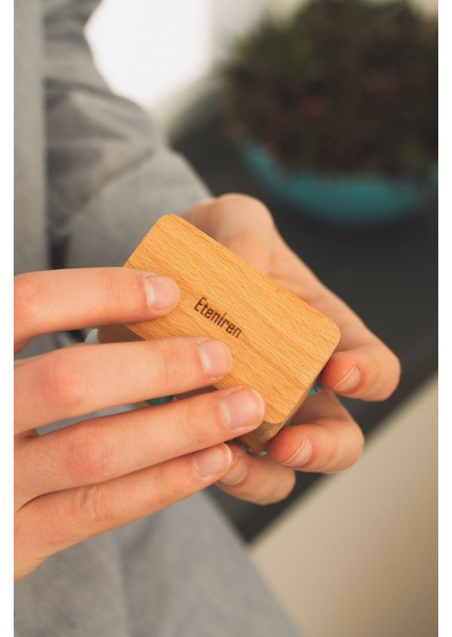 Unique Wooden Ring Box with Succulent Décor