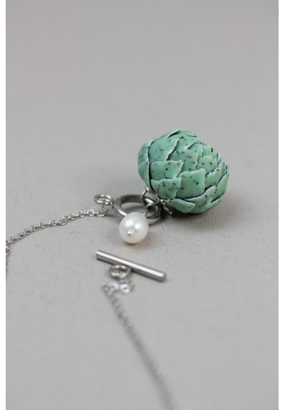 Green Artichoke Necklace