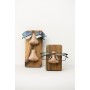 Striped Brown Nose Stand for Glasses and Sunglasses (Wall-mounted or Desk-mounted) Striped Brown Nose Stand for Glasses and Sunglasses (Wall-mounted or Desk-mounted)