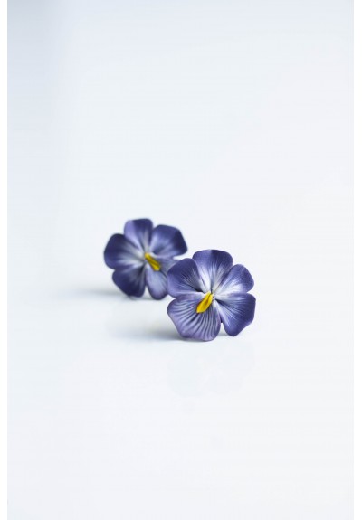 Pansy Clip-on Earrings