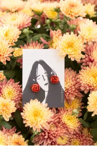 Burnt Orange Ranunculus Studs